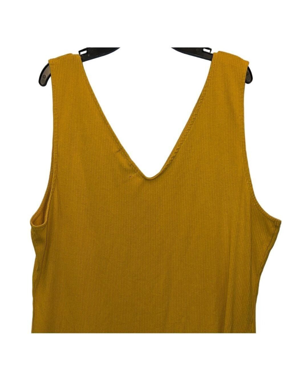 Derek Heart Mustard Midi Dress with Buttons, Plus Size 3X - Picture 8 of 11